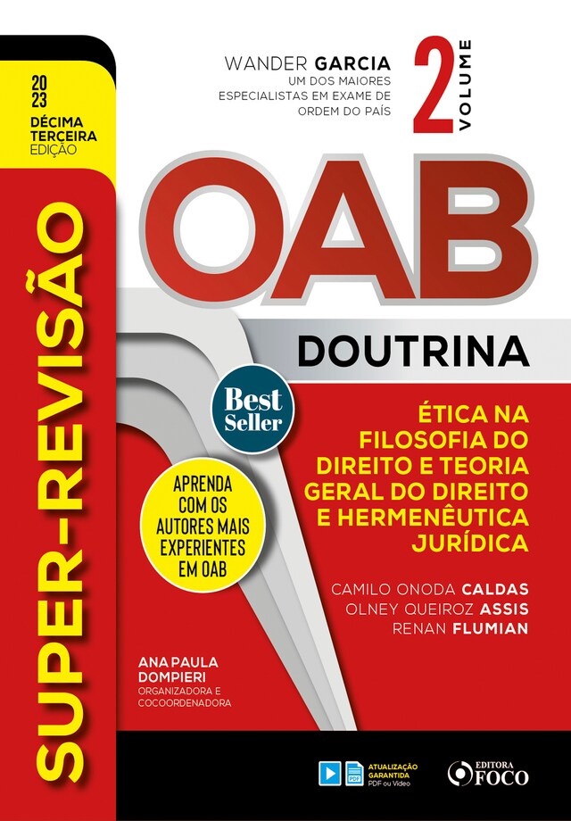 Portada de libro para Super-Revisão OAB Doutrina - Filosofia, Teoria Geral do Direito e Hermenêutica Jurídica