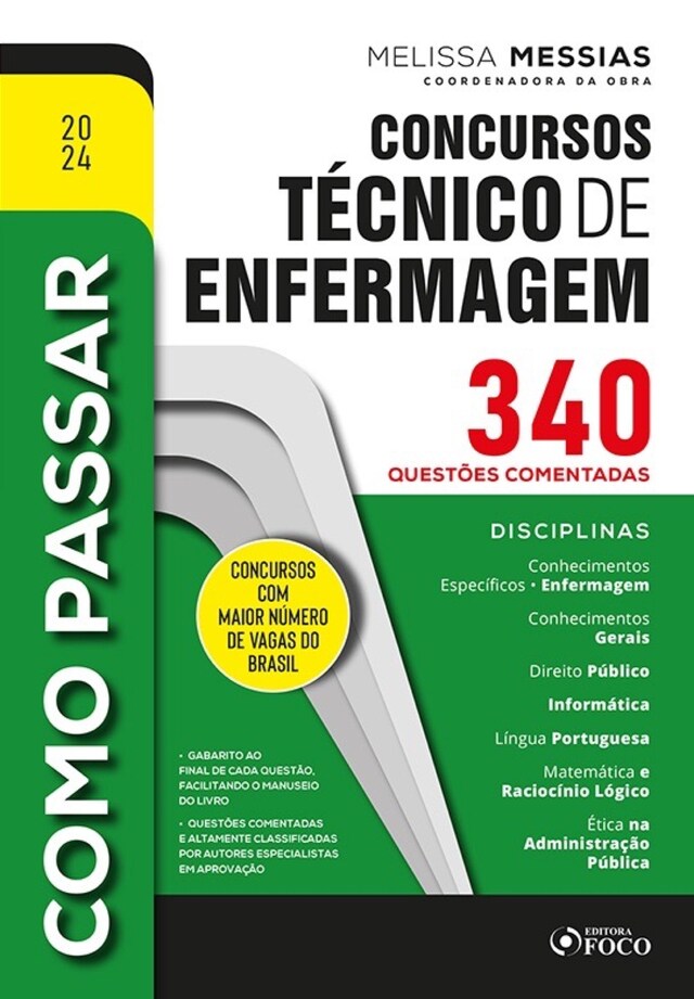 Book cover for Concursos Técnico de Enfermagem