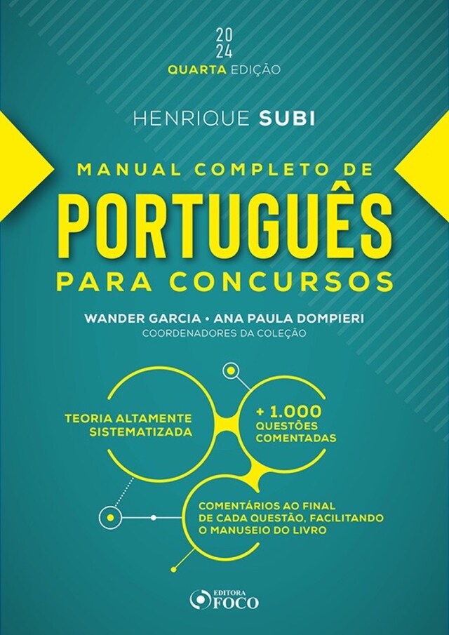 Book cover for Manual completo de português para concursos