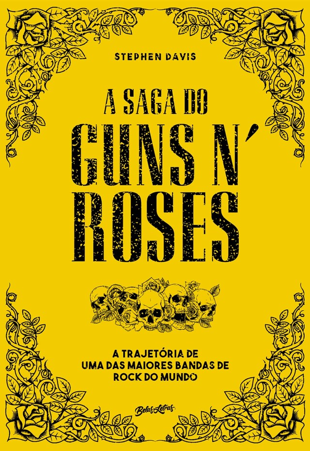 Portada de libro para A saga do Guns N' Roses