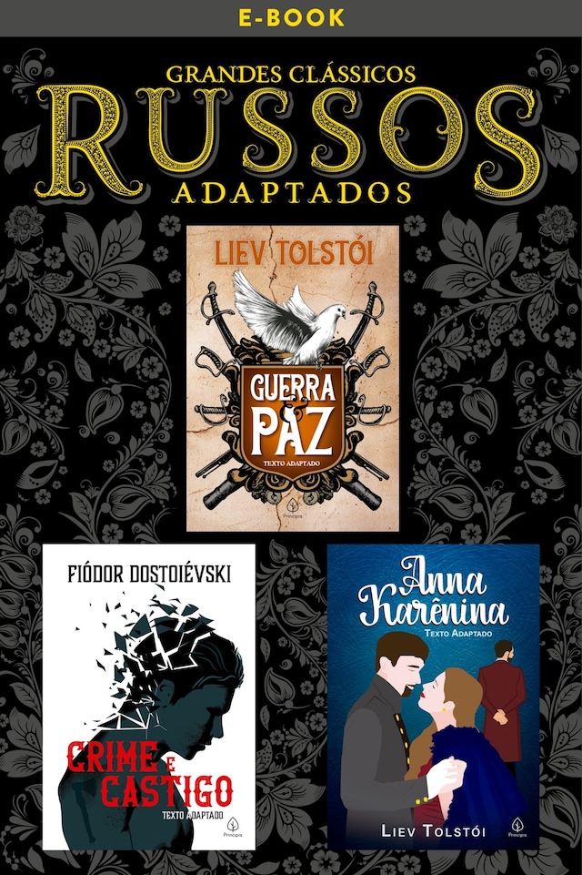 Portada de libro para Grandes clássicos russos adaptados