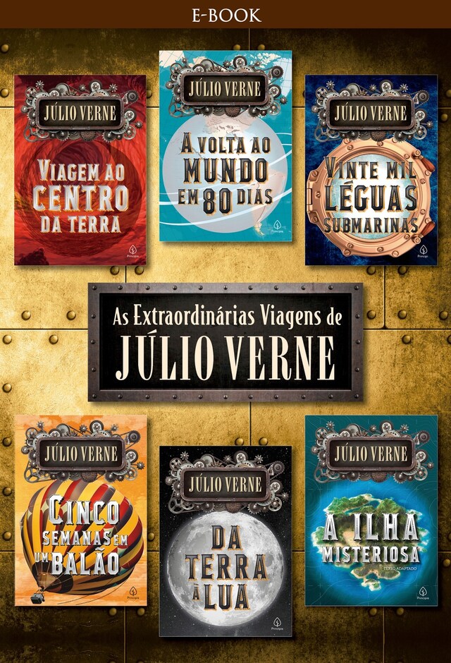 Copertina del libro per As extraordinárias viagens de Júlio Verne