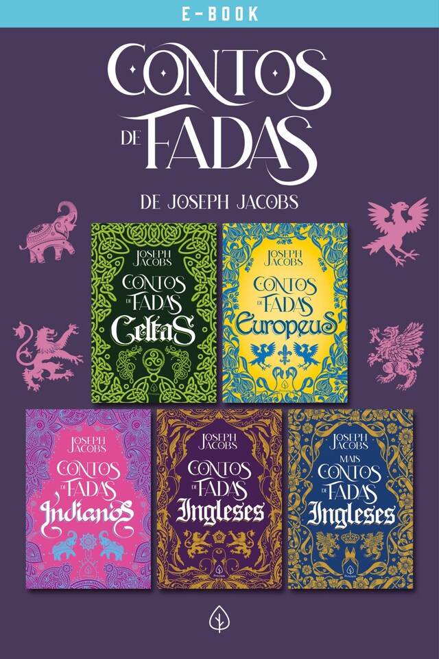 Kirjankansi teokselle Box Contos de fadas de Joseph Jacobs