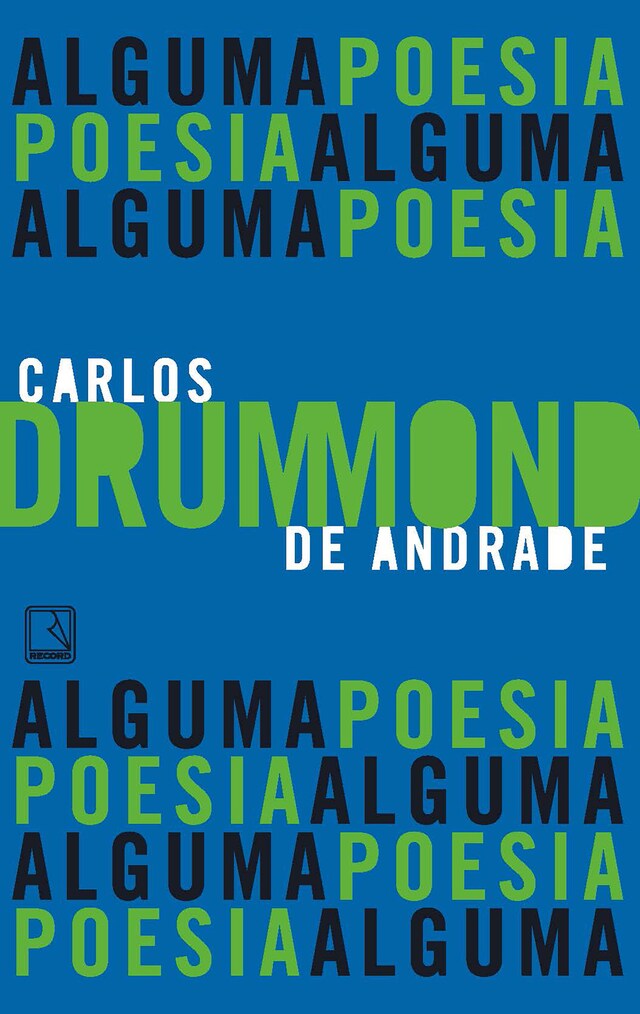 Book cover for Alguma poesia