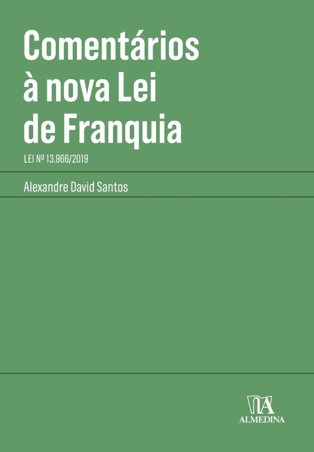 Book cover for Comentários à Nova Lei de Franquia