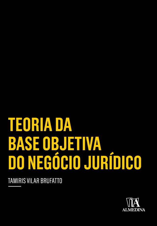 Kirjankansi teokselle Teoria da base objetiva do negócio jurídico