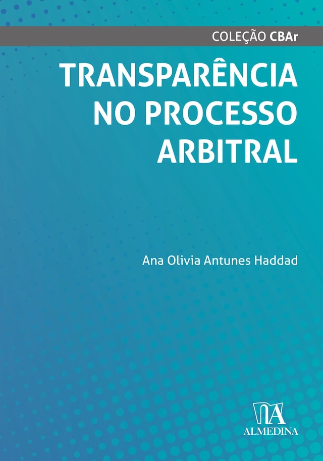 Book cover for Transparência no processo arbitral