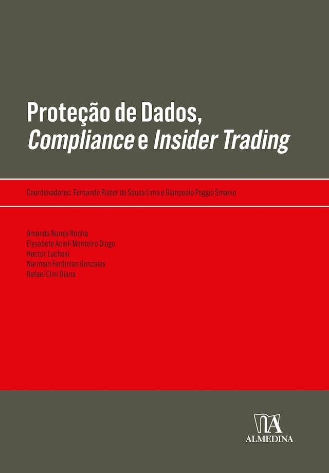 Kirjankansi teokselle Proteção de dados, compliance e insider trading