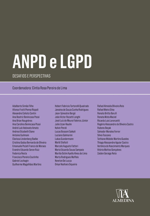 Portada de libro para ANPD e LGPD