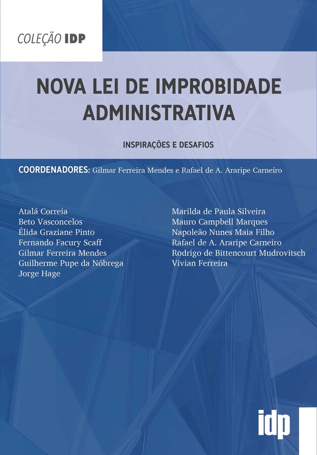 Kirjankansi teokselle Nova Lei de Improbidade Administrativa