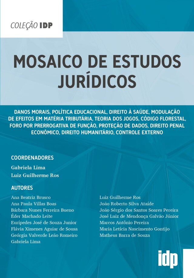 Book cover for Mosaico de Estudos Jurídicos