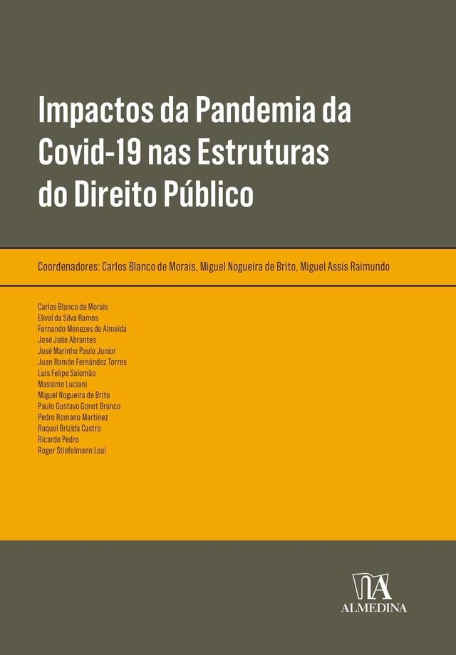 Book cover for Impactos da Pandemia da Covid-19 nas Estruturas do Direito Público