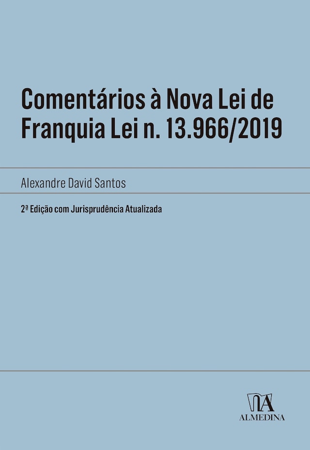 Buchcover für Comentários à Nova Lei de Franquia
