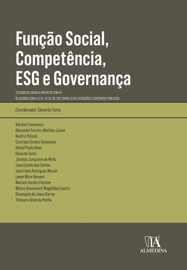 Book cover for Função Social, Competência, ESG e Governança