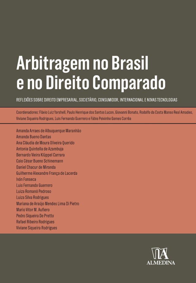 Kirjankansi teokselle Arbitragem no Brasil e no Direito Comparado