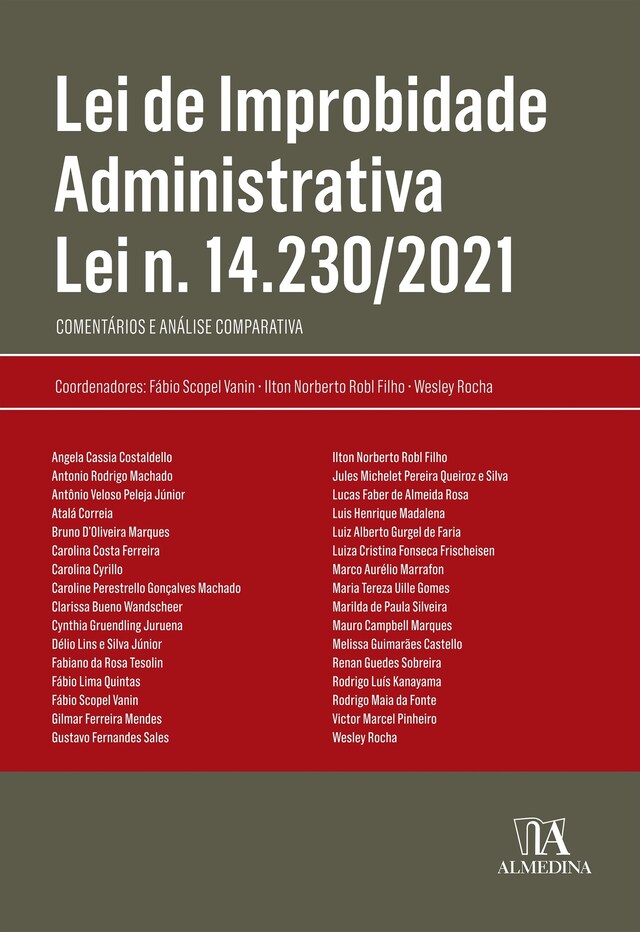 Copertina del libro per Lei de Improbidade Administrativa