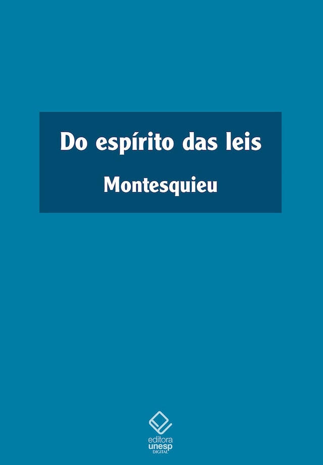 Book cover for Do espírito das leis