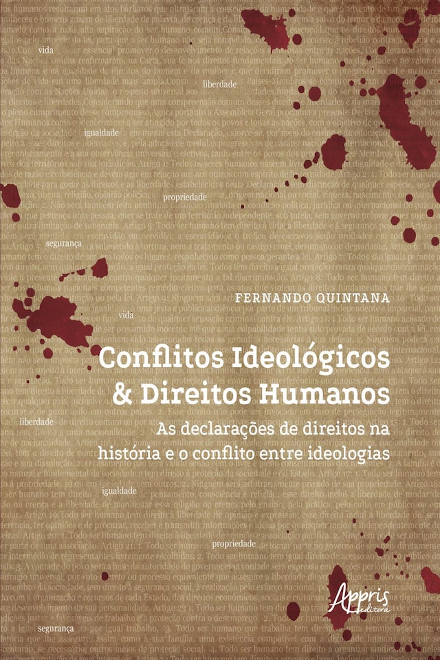 Kirjankansi teokselle Conflitos Ideológicos & Direitos Humanos: As Declarações de Direitos na História e o Conflito entre Ideologias