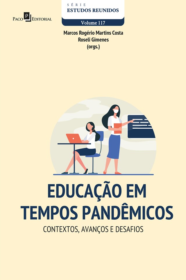 Kirjankansi teokselle Educação em tempos pandêmicos