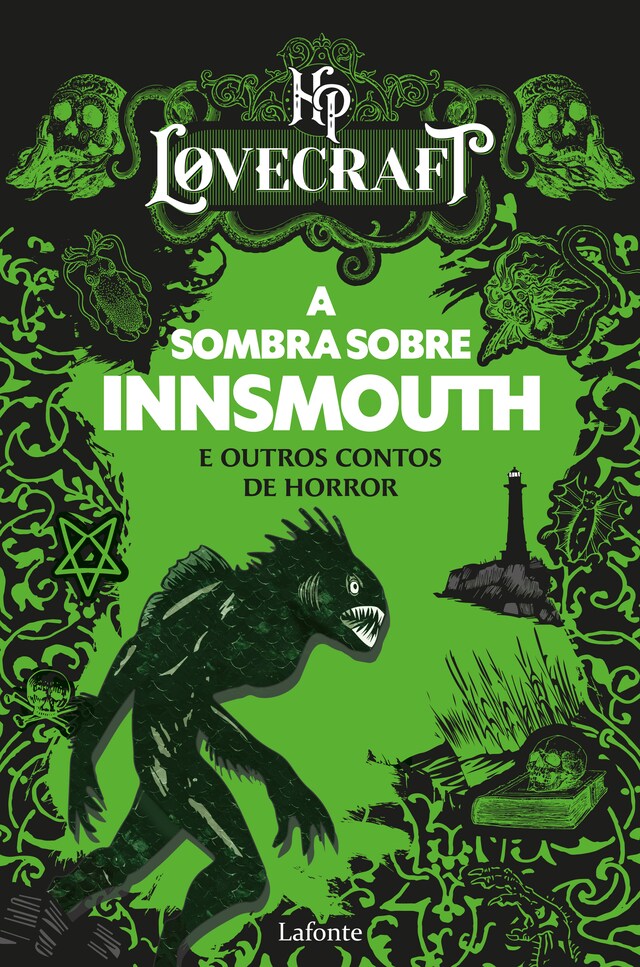 Kirjankansi teokselle A Sombra sobre Innsmouth e outros contos de horror