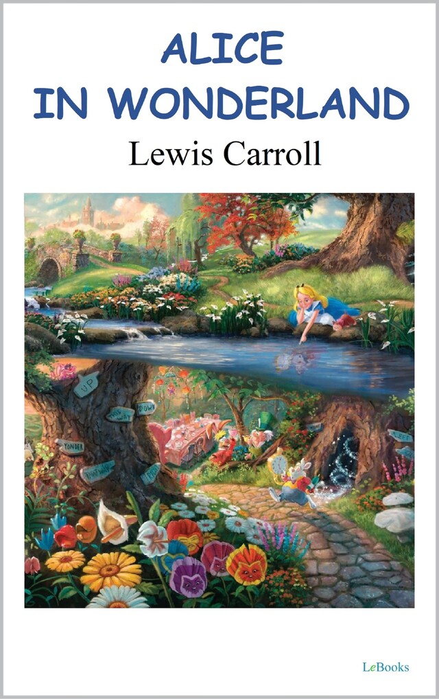 Book cover for Alice in Wonderland - Carroll