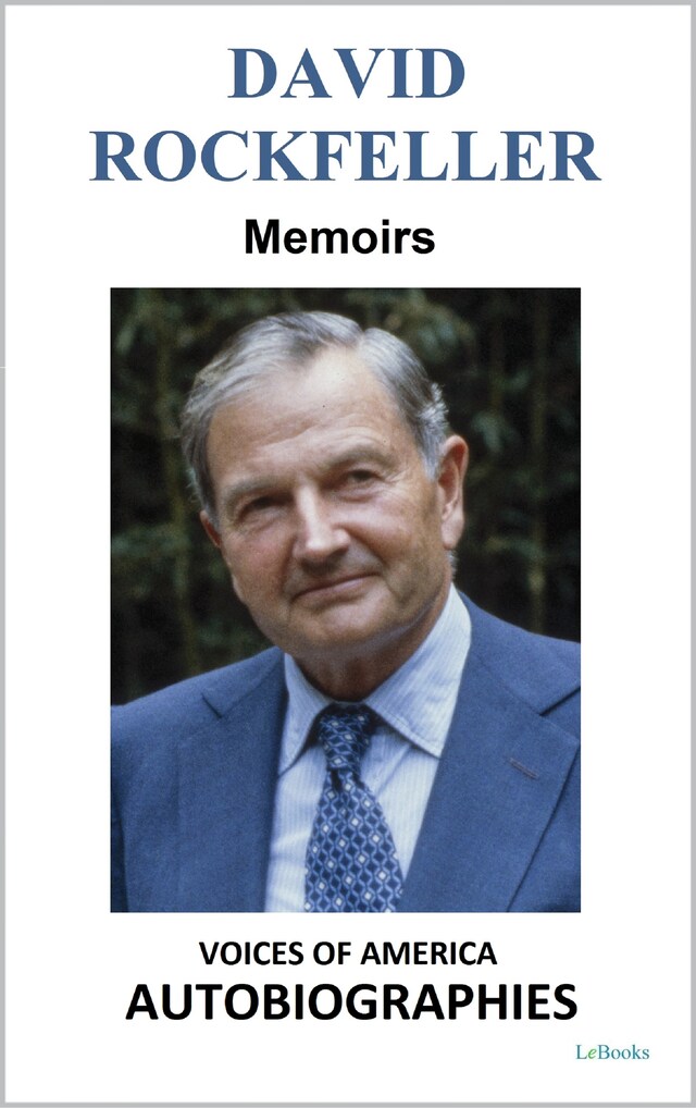 Kirjankansi teokselle David Rockefeller - Memoirs