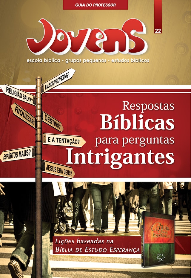 Book cover for Jovens 22 - Resposta Bíblicas para Perguntas Intrigantes - GUIA DO PROFESSOR