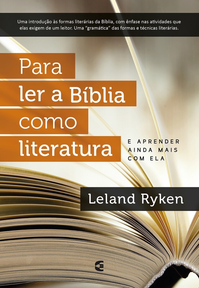 Book cover for Para ler a Bíblia como literatura