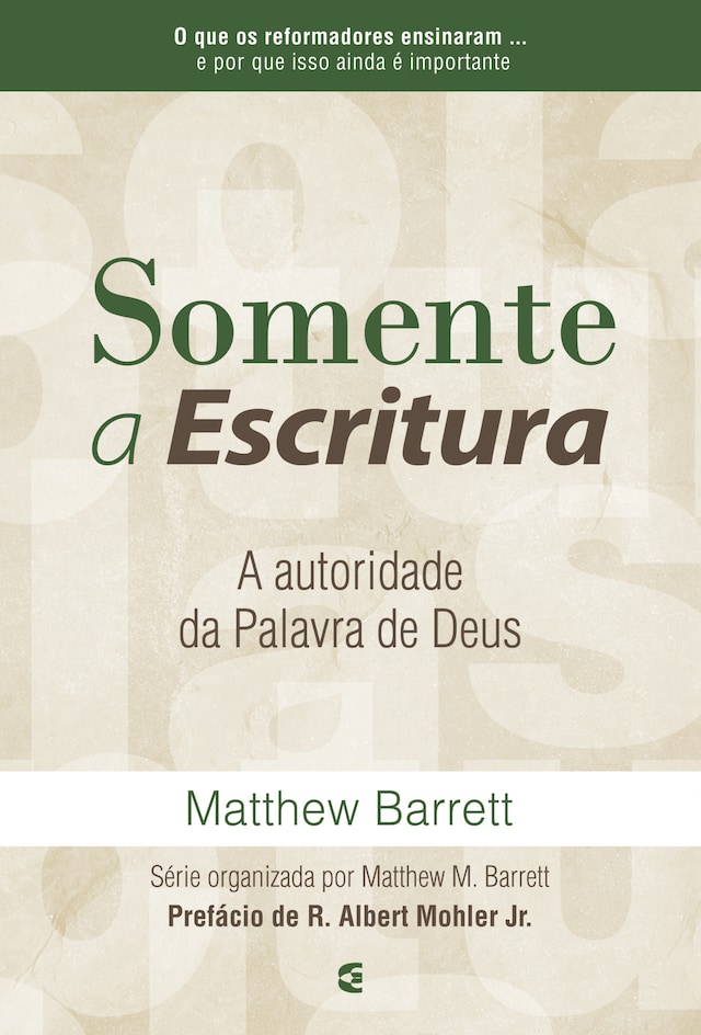 Book cover for Somente a Escritura