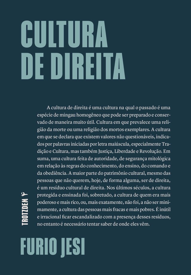 Buchcover für Cultura de direita