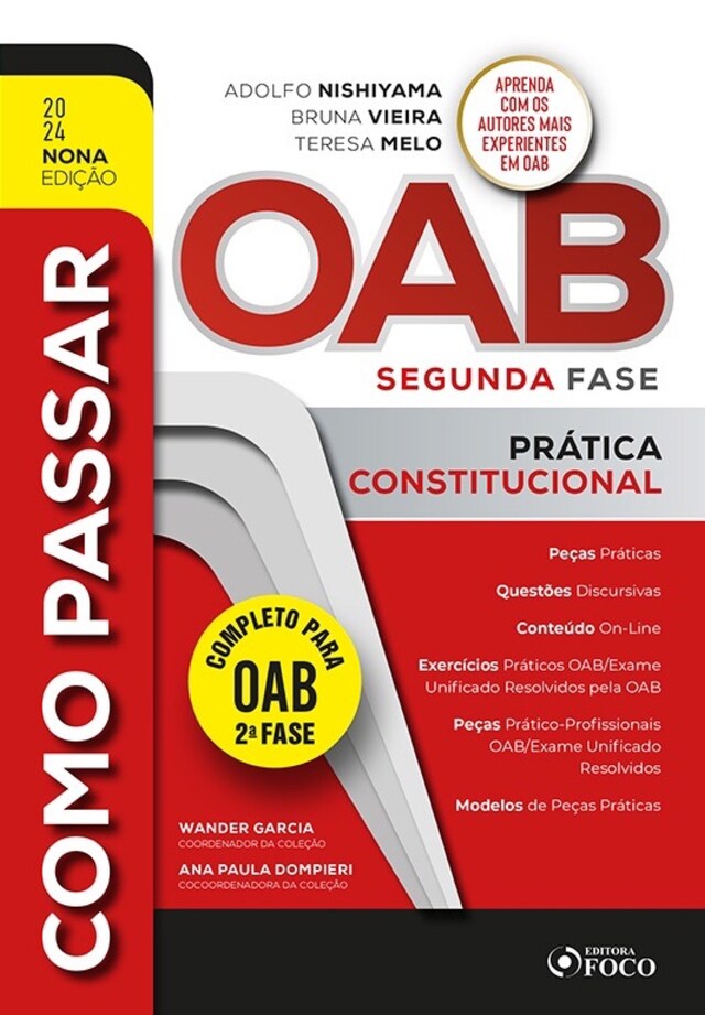 Book cover for Como Passar na OAB 2ª Fase - Prática Constitucional - 9ª Ed - 2024