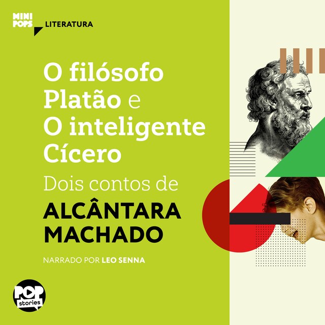 Kirjankansi teokselle O filósofo Platão e o Inteligente Cícero: dois contos de Alcântara Machado