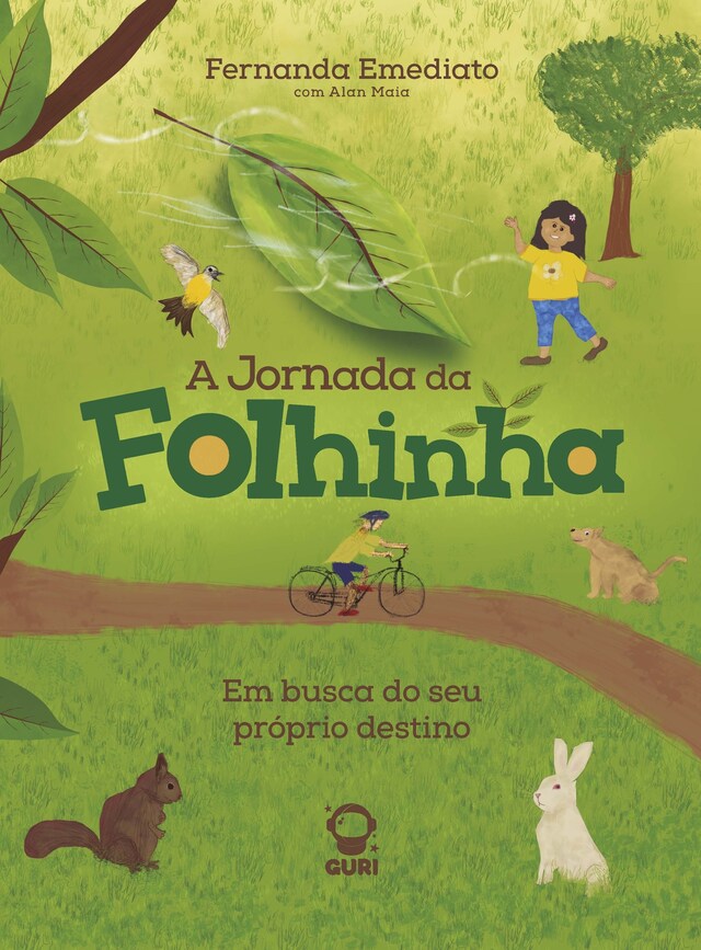 Portada de libro para A jonada da folhinha - Edição acessível com descrição de imagens