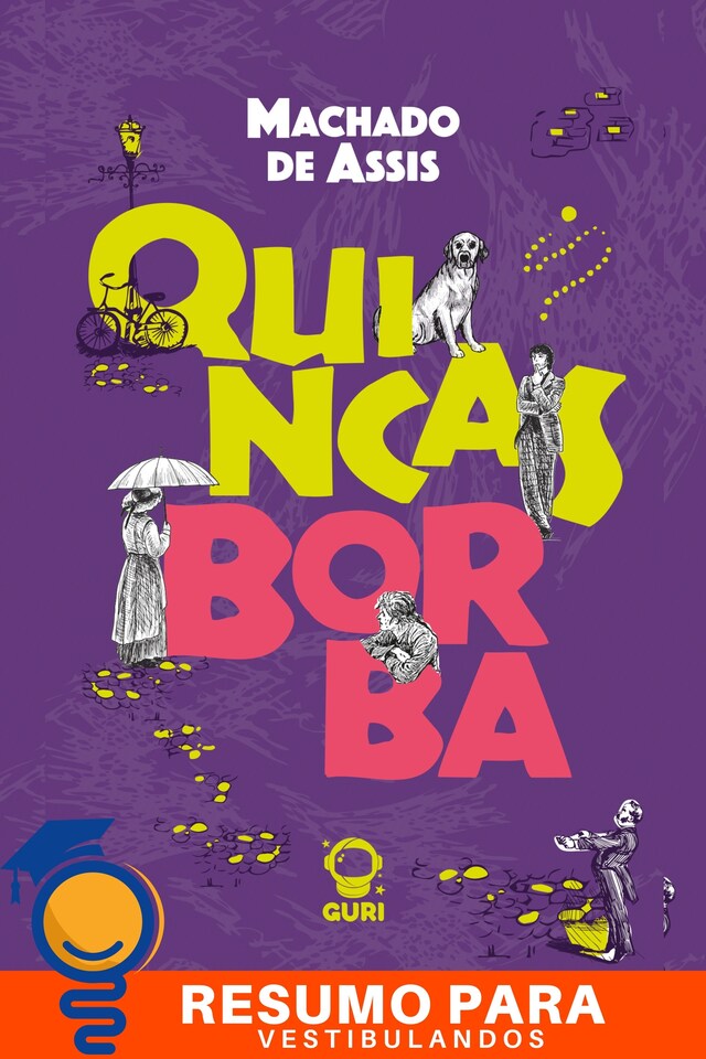 Book cover for Resumo e análise de "Quincas Borba" de Machado de Assis