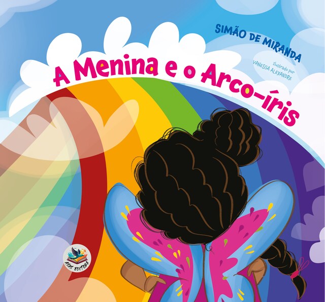 Copertina del libro per A menina e o arco-íris