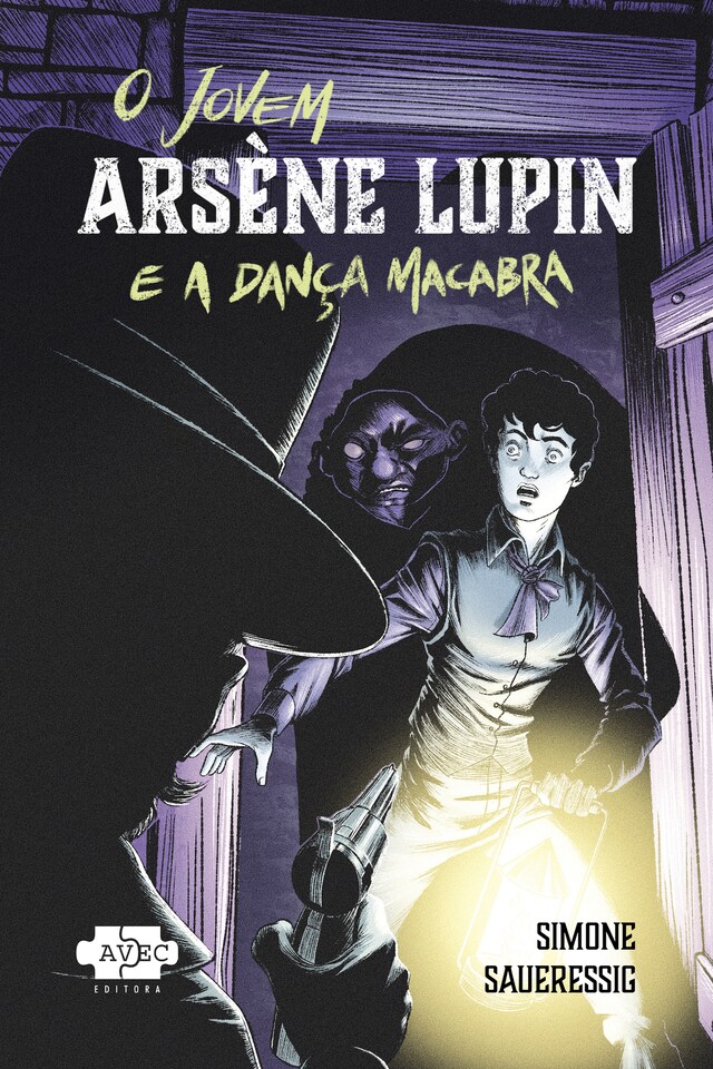 Boekomslag van O jovem Arsène Lupin e a dança macabra