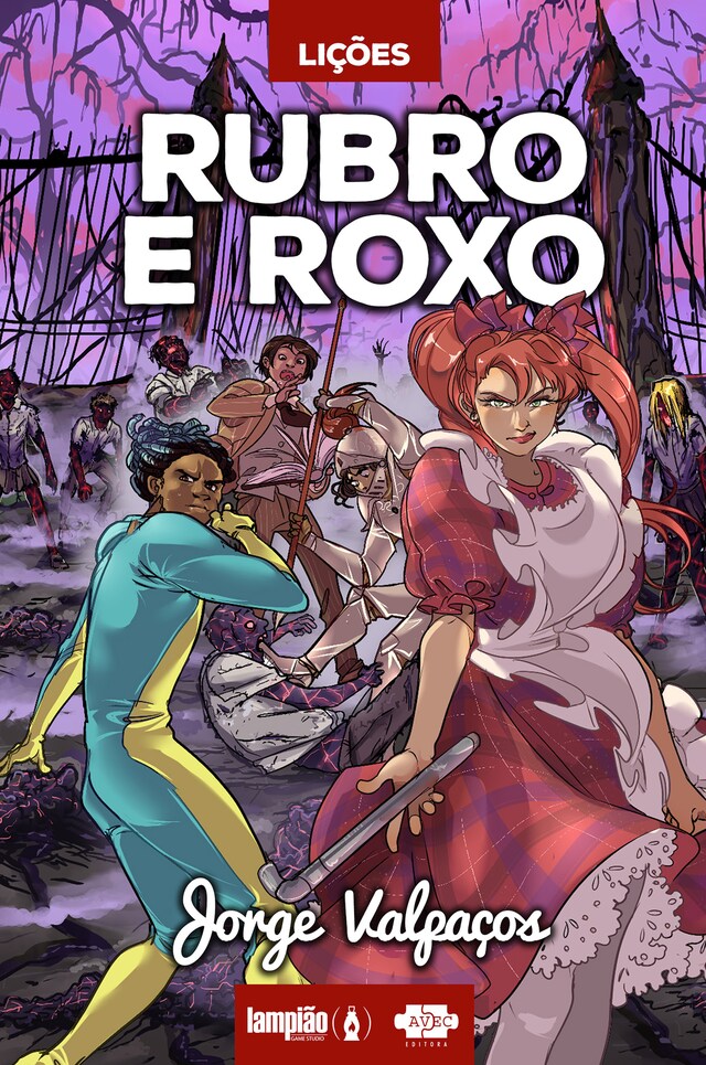 Book cover for Lições: rubro e roxo