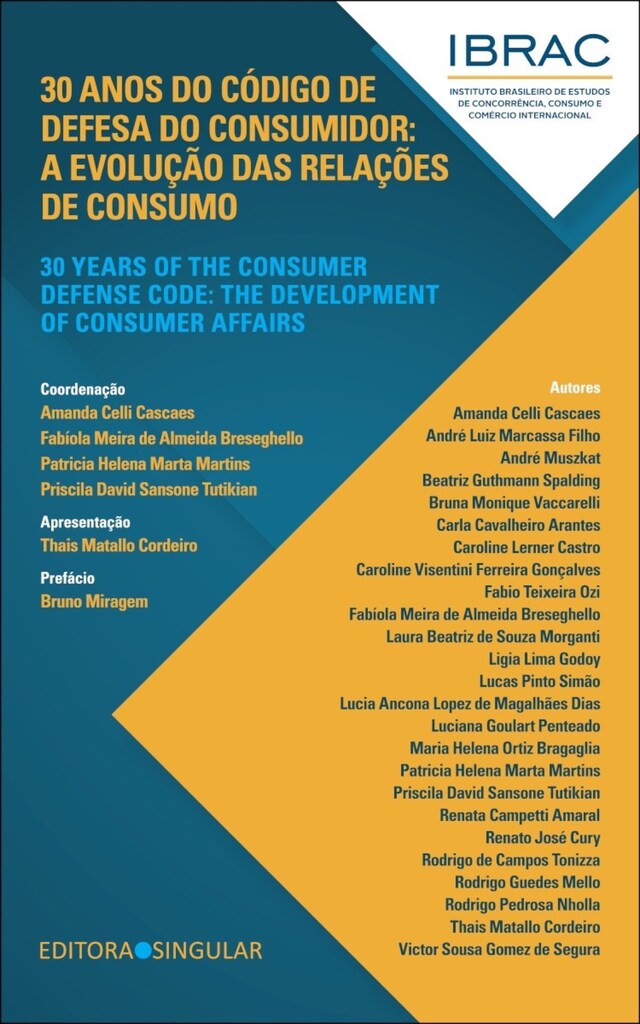 Buchcover für 30 anos do Código de Defesa do Consumidor / 30 years of the Consumer Defense Code