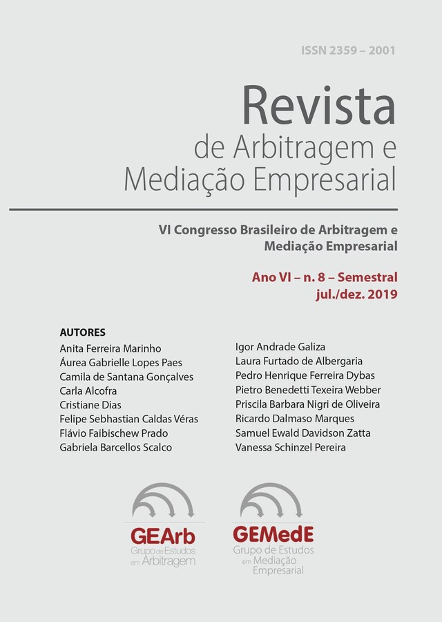 Boekomslag van Revista de Arbitragem e Mediação Empresarial