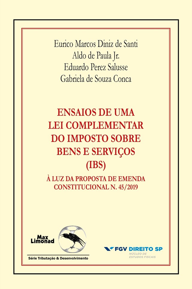 Copertina del libro per Ensaios de uma lei complementar do Imposto sobre Bens e Serviços