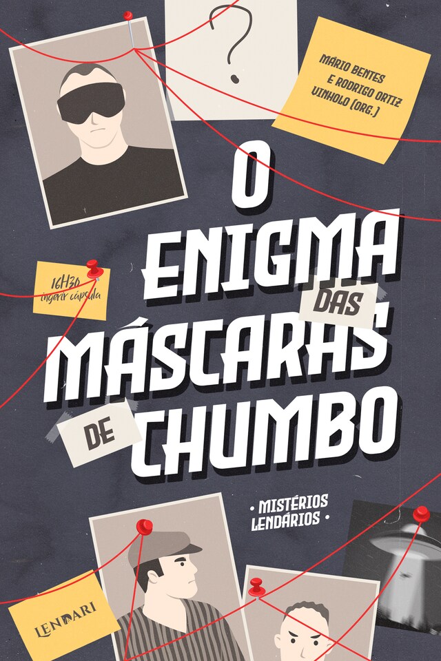 Boekomslag van O enigma das máscaras de chumbo