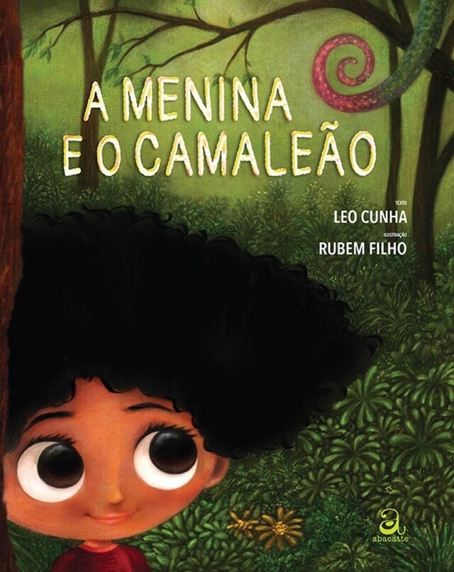 Book cover for A menina e o camaleão