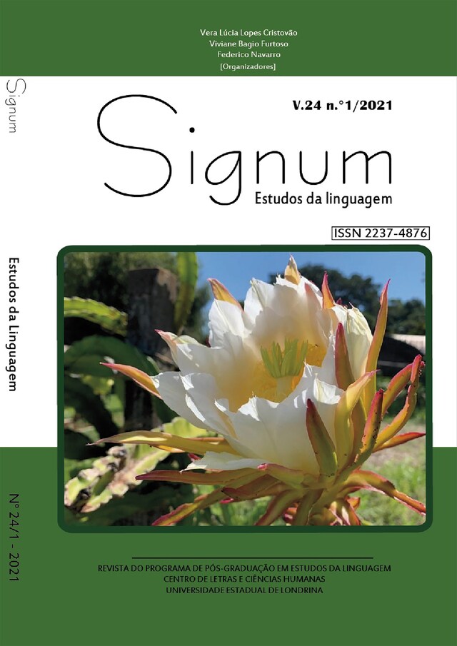 Buchcover für Signum v.24 n.1/ abril de 2021 (Versão Português)