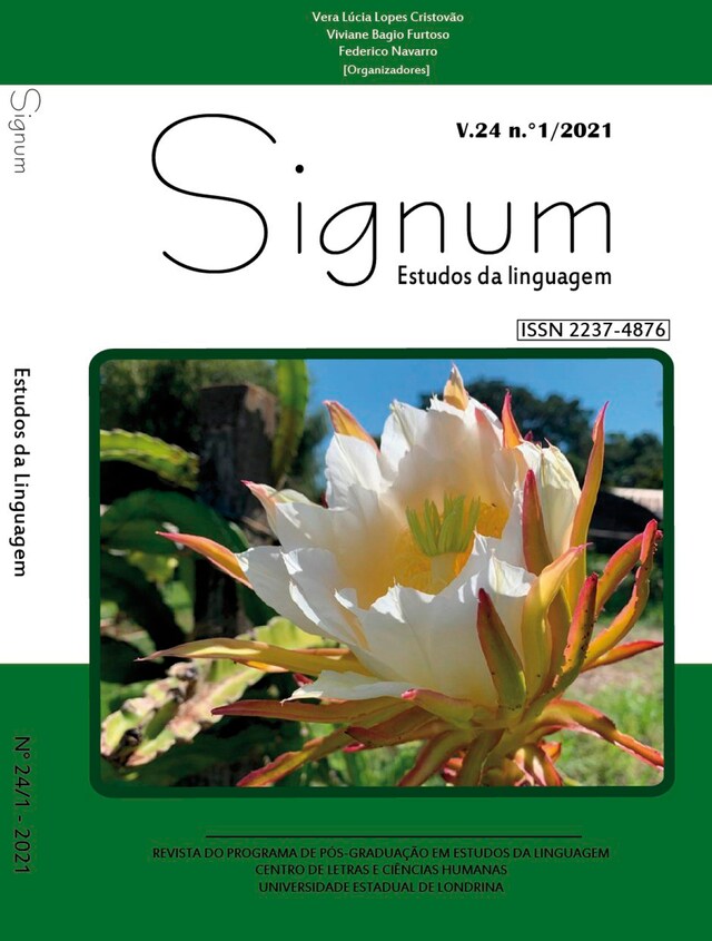 Book cover for Signum v.24 n.2/ august 2021 (Versão Inglês)