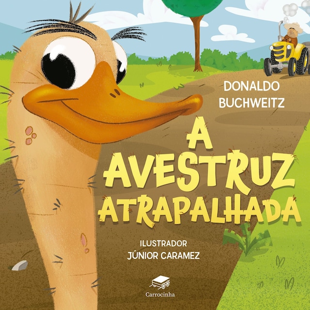 Copertina del libro per A avestruz atrapalhada