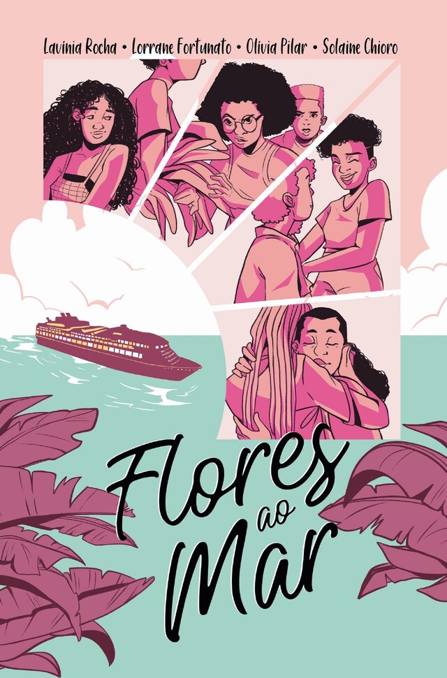 Portada de libro para Flores ao mar