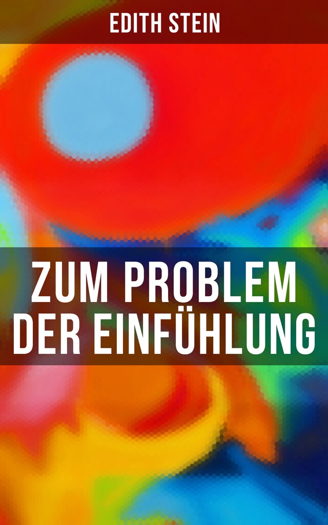 Kirjankansi teokselle Zum Problem der Einfühlung