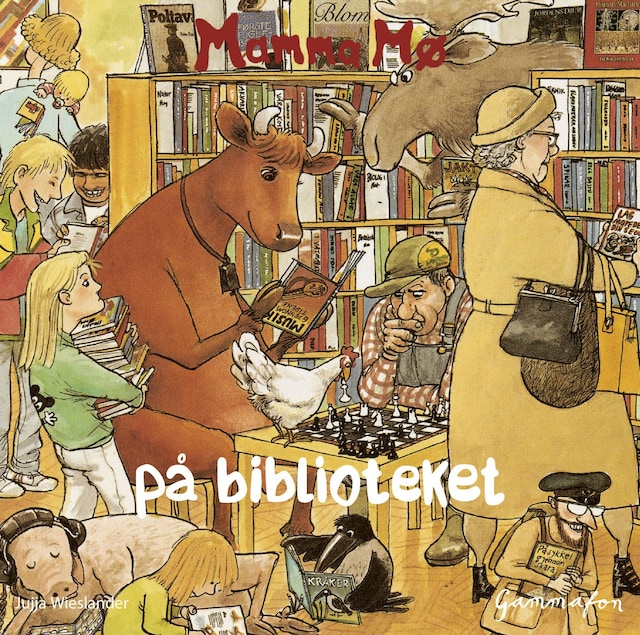 Bokomslag for Mamma Mø på biblioteket