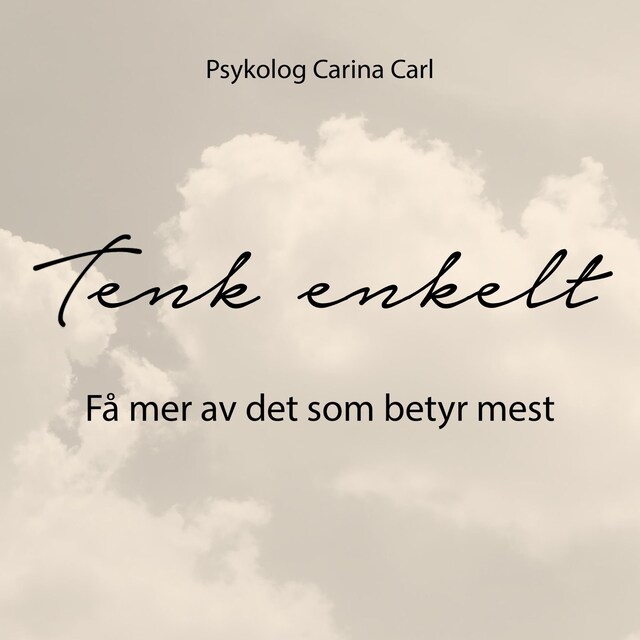 Bokomslag for Tenk enkelt