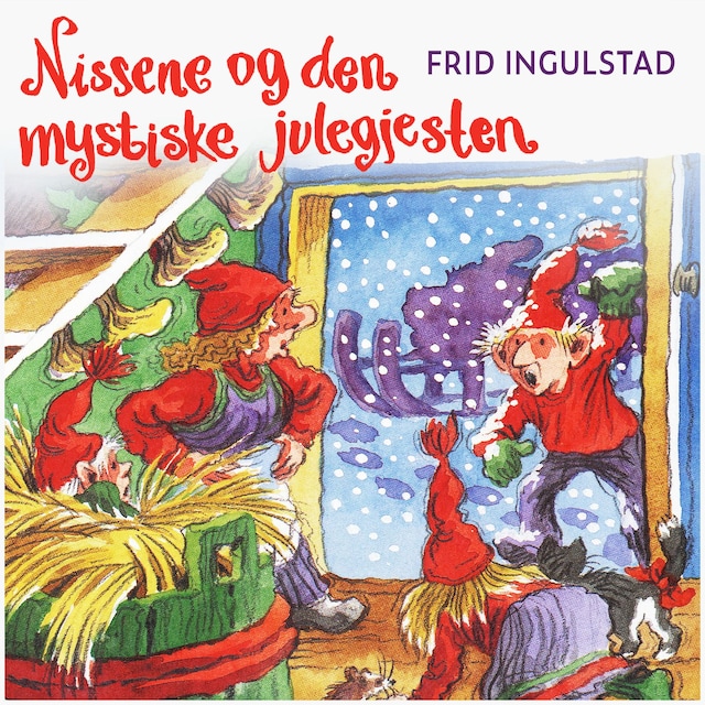 Bokomslag for Nissene og den mystiske julegjesten